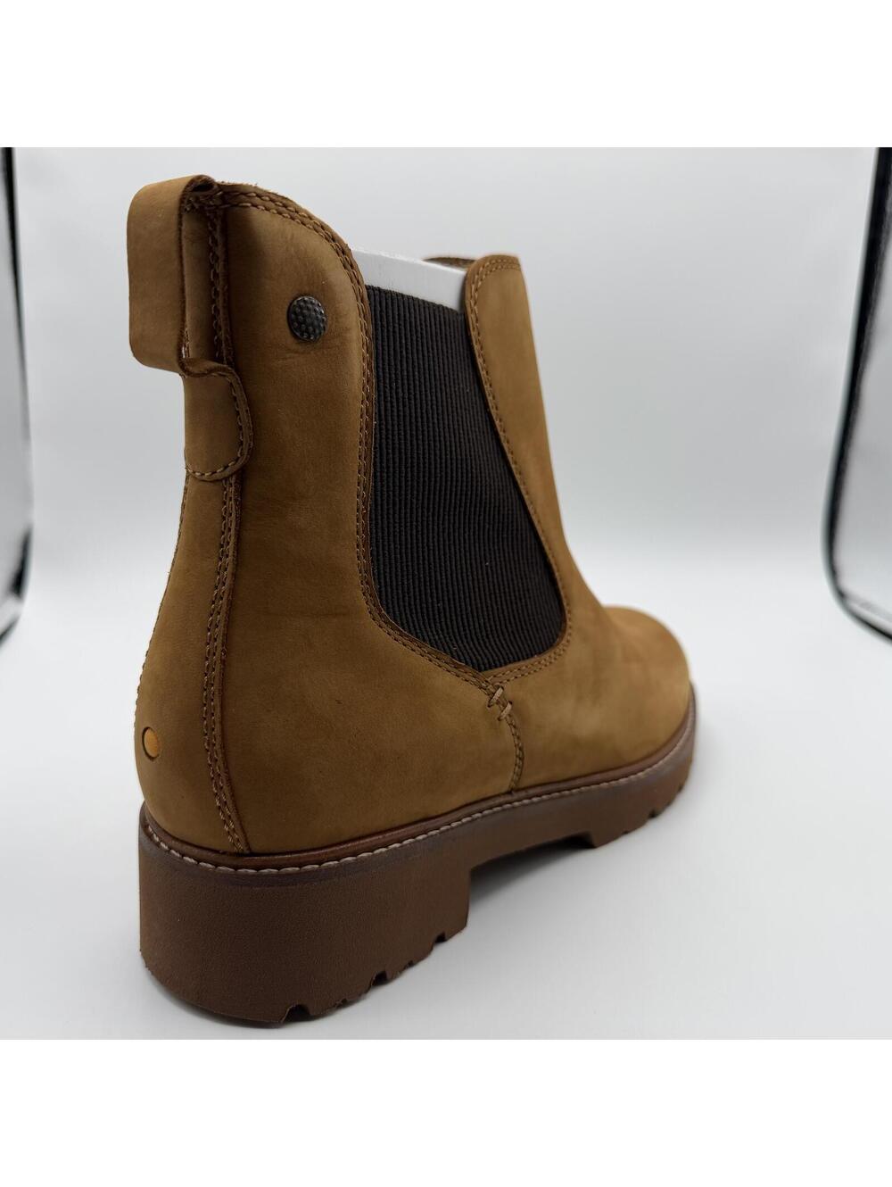 Samuel Hubbard Made in Portugal Van Ness Chelsea Boots Nubuck Size 7.5 Tan W1500 - Picture 10 of 11